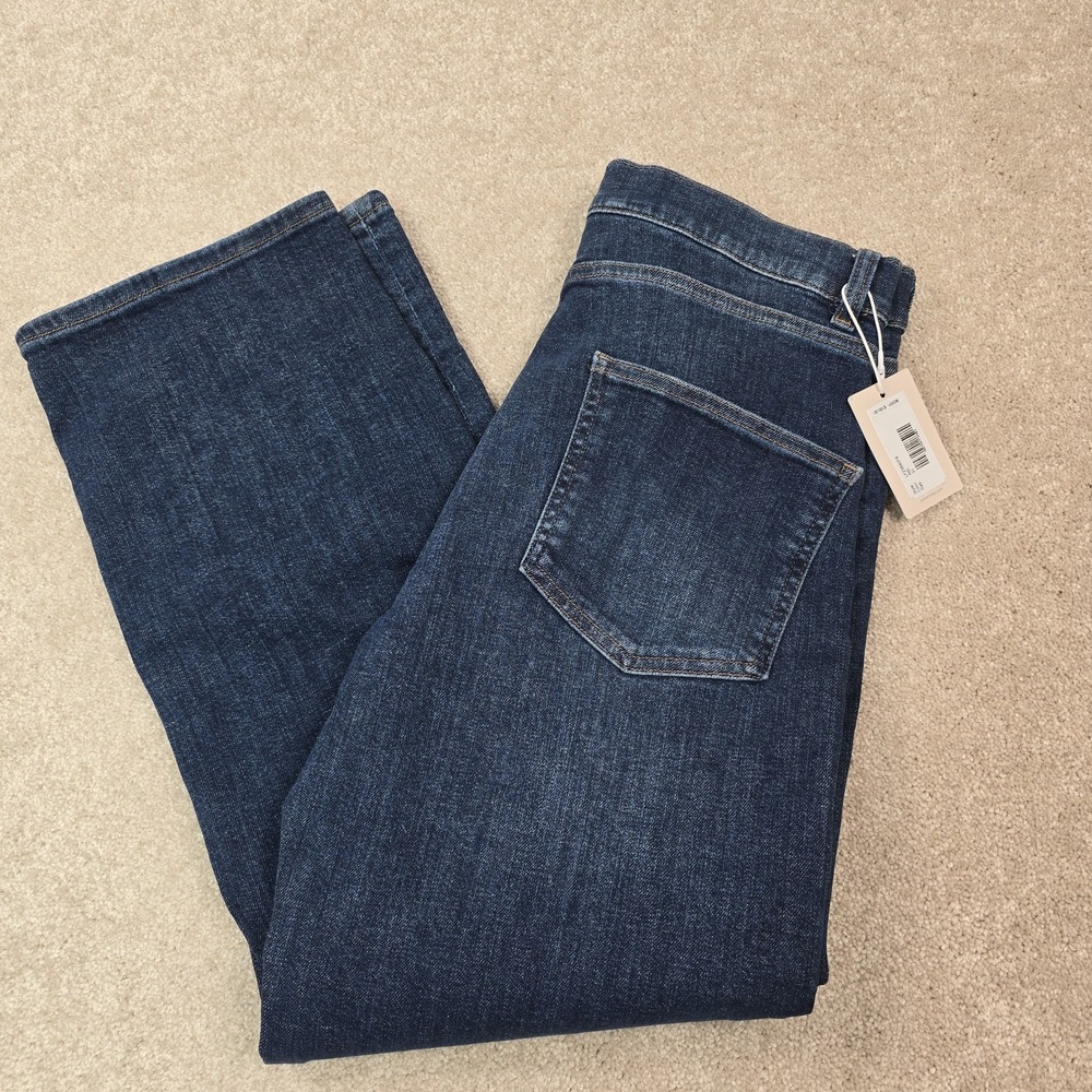 Peter Millar Jeans Womens 31W 26L Williams Straight Leg Crop NEW $160 - Picture 2 of 9